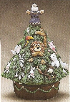 Tannenbaum Arche Noah – 43 cm hoch – zum Beleuchten – Schrühware