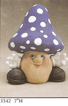 Großer Gartenpilz von GARE - 18 cm hoch - Schrühware