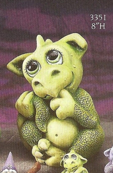 Dragon – Baby – 20 cm hoch - Schrühware