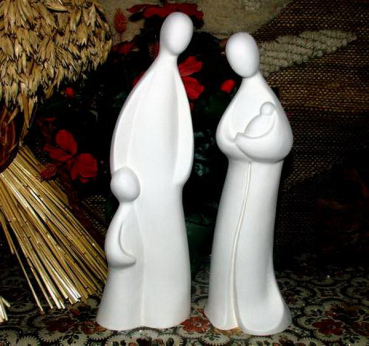 Serenen - Familie im 2er-Set - bis 30 cm hoch - Schrühware