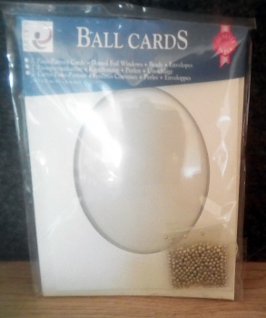 ARTY‘S Ball Cards – Kugelkarten – Format A6 – 10,5 x 15 cm – oval – 2er-Set  - Farbe weiß – statt 2,95 EUR