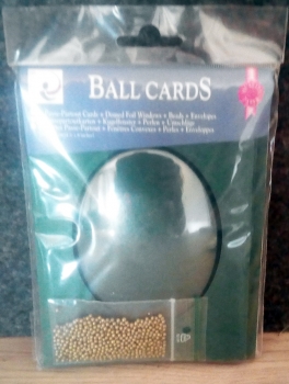 ARTY‘S Ball Cards – Kugelkarten – Format A6 – 10,5 x 15 cm – oval – 2er-Set  - Farbe grün – statt 2,95 EUR