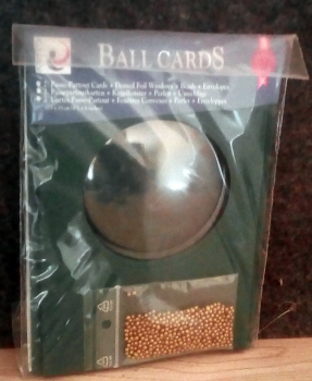 ARTY‘S Ball Cards – Kugelkarten – Format A6 – 10,5 x 15 cm – rund – 2er-Set  - Farbe grün – statt 2,95 EUR