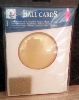 ARTY‘S Ball Cards – Kugelkarten – Format A6 – 10,5 x 15 cm – rund – 2er-Set  - Farbe lachs – statt 2,95 EUR