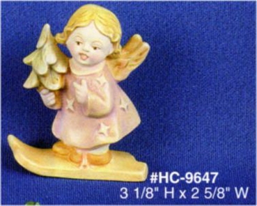 HEINZ – Engel-Set – 3 verschiedene – bis 8,9 cm hoch – Schrühware