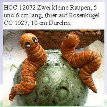 HEINZ–Gießform – neu – Würmer im 2er-Set – 5 und 6 cm lang