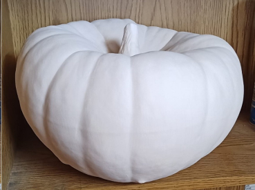 Riesenkürbis – 35 cm Durchmesser - Schrühware – Einzelstück – Sonderangebot
