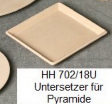 Gießform – neu – Untersetzer mit Rand 16,5 x 16,5 cm für Pyramide – HH-0702/18