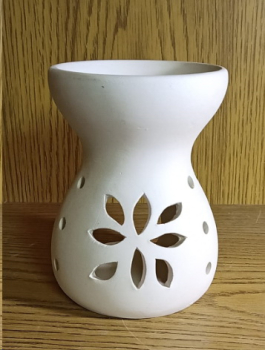 Windlicht – Duftlampe – 16 cm hoch – 12 cm  Ø – Schrühware – Unikat – Sonderangebot