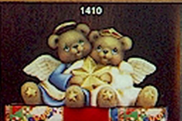 Teddy – Engelpaar – Cuddle Bear Angels – 16,5 x 11,5 cm – Schrühware