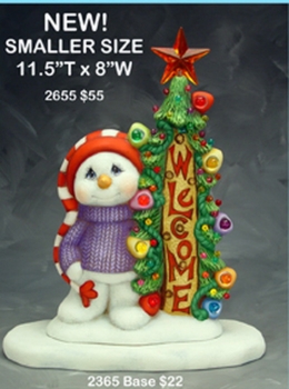 ClayMagic-Gießform - neu – Schneebasis – Long Snow Base – 29,2 cm lang (ohne Welcome-Schneemann J-2665) – USA