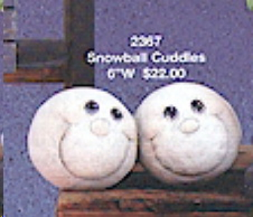 ClayMagic-Gießform – neu – Schneeball-Cuddles - 15 cm breit - USA