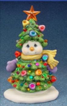 ClayMagic-Gießform - neu – Christmas Tree Snowman (ohne Basis) – 28,6 cm hoch - USA
