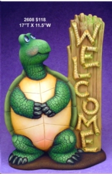 ClayMagic-Gießform – neu – Welcome Turtle – Welcome-Schild Schildkröte – 43,2 x 29,2 cm – USA
