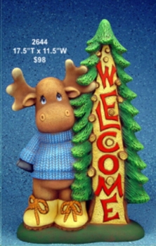 ClayMagic-Gießform – neu – Welcome Moose – Welcome-Schild Elch – 44,5 x 29,2 cm – USA