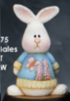 ClayMagic-Gießform - neu – Hase mit Gladiolen – 18 x 12 cm – USA