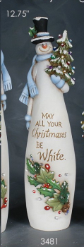 ClayMagic-Gießform - neu – White Snowman – Weißer Schneemann – 32,4 x 8,9 cm – USA