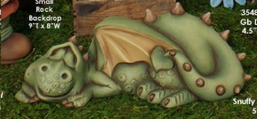ClayMagic-Gießform - neu – Snuffy Sleeping Dragon – schlafender Drache – 12,7 x 31,7 cm  - USA