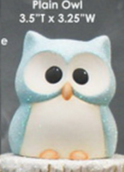 ClayMagic-Gießform - neu – GB Plain Owl – Blank Eule – 3 in der Form – je 8,9 x 8,3 cm – USA