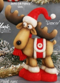 ClayMagic-Gießform - neu – Weihnachtselch Dancer – 21,6 x 15,9 cm – USA