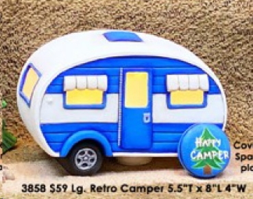 ClayMagic-Gießform - neu – Large Retro Camper – großer Camper – 14 x 20 x 10 cm – USA