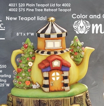 ClayMagic-Gießform - neu – Plain Teapot Lid – Deckel für Teekannen-Elfenhaus J-4002 – 5,7 x 9,5 cm – USA