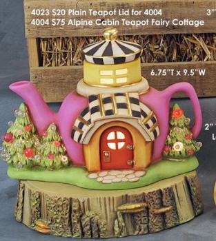 ClayMagic-Gießform - neu – Plain Teapot Lid – Deckel für Teekannen-Elfenhaus J-4004 – 4,4 x 7,6 cm – USA