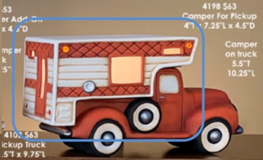 ClayMagic-Gießform - neu – Aufsatz – Camper on Truck  – 14 x 26 cm - USA