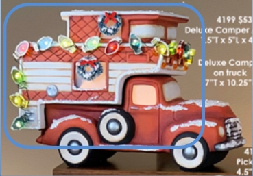 ClayMagic-Gießform - neu – Aufsatz – Deluxe Camper on Truck  – 17,8 x 26 cm - USA