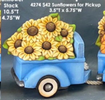 ClayMagic-Gießform - neu – Pickup Trailer – Anhänger - (ohne Sonnenblumen-Aufsatz) – 10 x 15 cm - USA