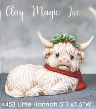 ClayMagic-Gießform - neu – Little Hannah w/Holly – 12,7 x 19 cm - USA