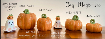 ClayMagic-Gießform - neu – Natural Pumpkin #1 – natürlicher Kürbis - 19 x 19 cm – USA