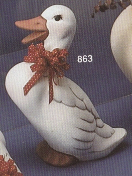 Ente – stehend – 29 cm hoch – Schrühware