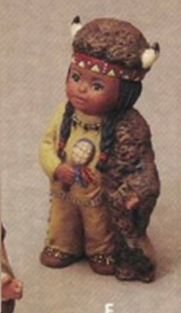 Indianerkind – Häuptling I – 12 cm hoch – Schrühware – Sonderangebot