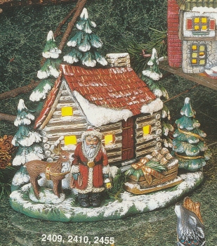 Weihnachts-Szene zum Beleuchten – 26 x 24 cm – Schrühware