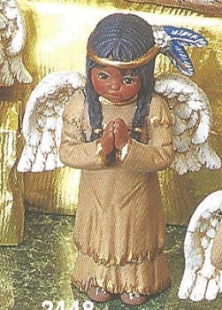 KIMPLE-Gießform - neu – stehendes Indianer-Engelmädchen – 13,5 cm hoch - USA