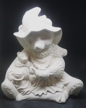 Teatime Bear – Teebärin – 17 cm hoch – Schrühware