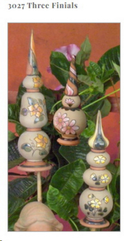 KIMPLE-Gießform - neu – Three Finials- Stelenspitzen im 3er-Set – 15, 20 und 25 cm hoch - USA