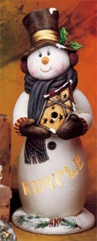 Vogelhaus zu Mr und Mrs Frosty – 77 cm hoch – Schrühware