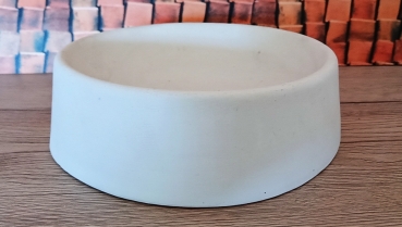 Futternapf – neutral – 16,5 cm Ø – 5 cm hoch – Schrühware