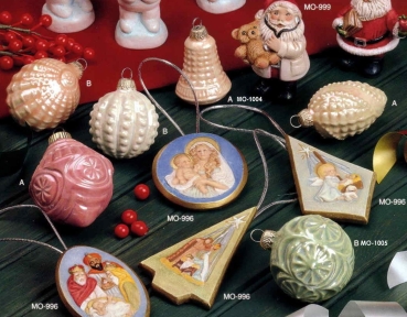 MAYCO–Gießform – neu – Baumschmuck mit Struktur im 3er-Set - 5,5+ 6,0 + 5 cm