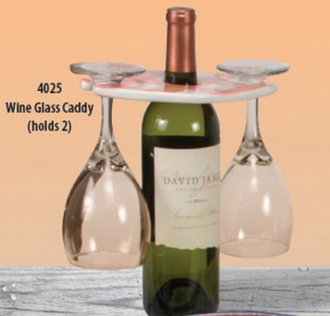 MAYCO-Gießform - neu – Wine Glass Caddy (holds 2) – 21,6 x 14 x 1,3 cm – USA