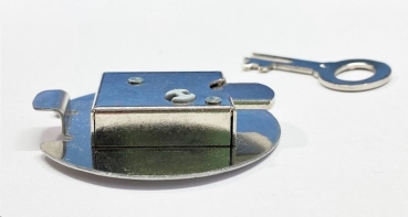 Spardosenschloss - Metall – 53 mm Ø – für Lochdurchmesser 40-42 mm -  Keramikdicke max. 5 mm – Beschreibung beachten! Spardosenschloss - Metall – 53 mm Ø – für Lochdurchmesser 40-42 mm -  Keramikdicke max. 5 mm – Beschreibung beachten!