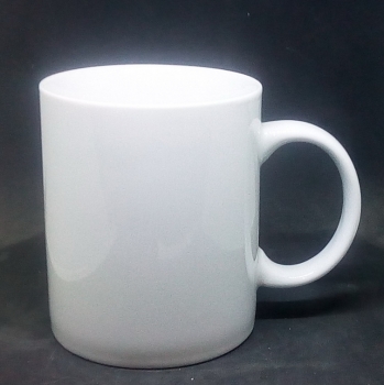 Keramik-Becher / Tasse zum Selbstgestalten – weiß – 9,5 cm hoch - 8 cm Ø