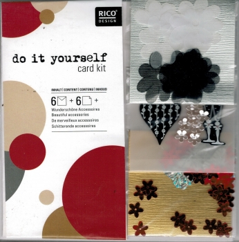 do it yourself card kit von RICO DESIGN – Herz / Feier / Schmetterling – statt 6,95 EUR