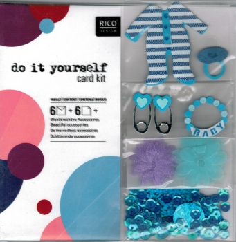 do it yourself card kit von RICO DESIGN – Geburt / Taufe / Baby – statt 6,95 EUR