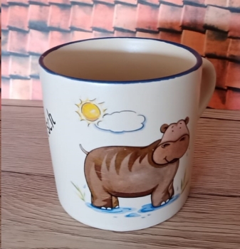 Namenstasse – Becher – Nilpferd mit Sonne – Lieblingsmensch – statt 7,95 €