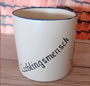 Namenstasse – Becher – Nilpferd mit Sonne – Lieblingsmensch – statt 7,95 €