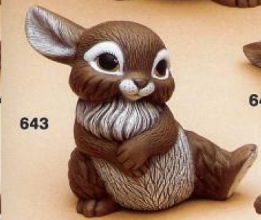 RIVERVIEW-Gießform - neu – sitzender Hase – Fuß hoch – 19 cm hoch – USA