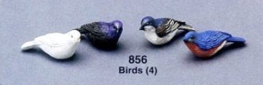 RIVERVIEW–Gießform - neu – Vögel im 4er-Set – je 2,5 x 7,5 cm – USA